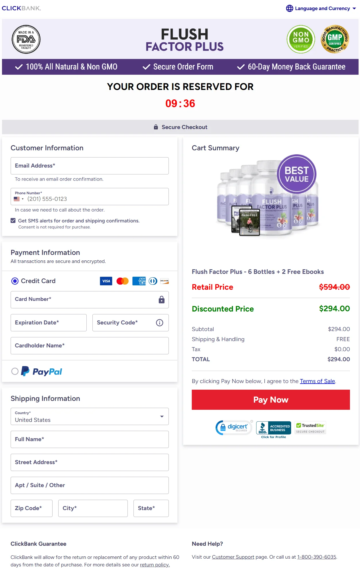 Flush Factor Plus Flush Factor Plus Secure Checkout